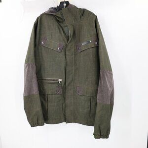 Vintage Ronin Ski jacket Men's Large‎ Flank snowboard Full Zip Hooded Pockets